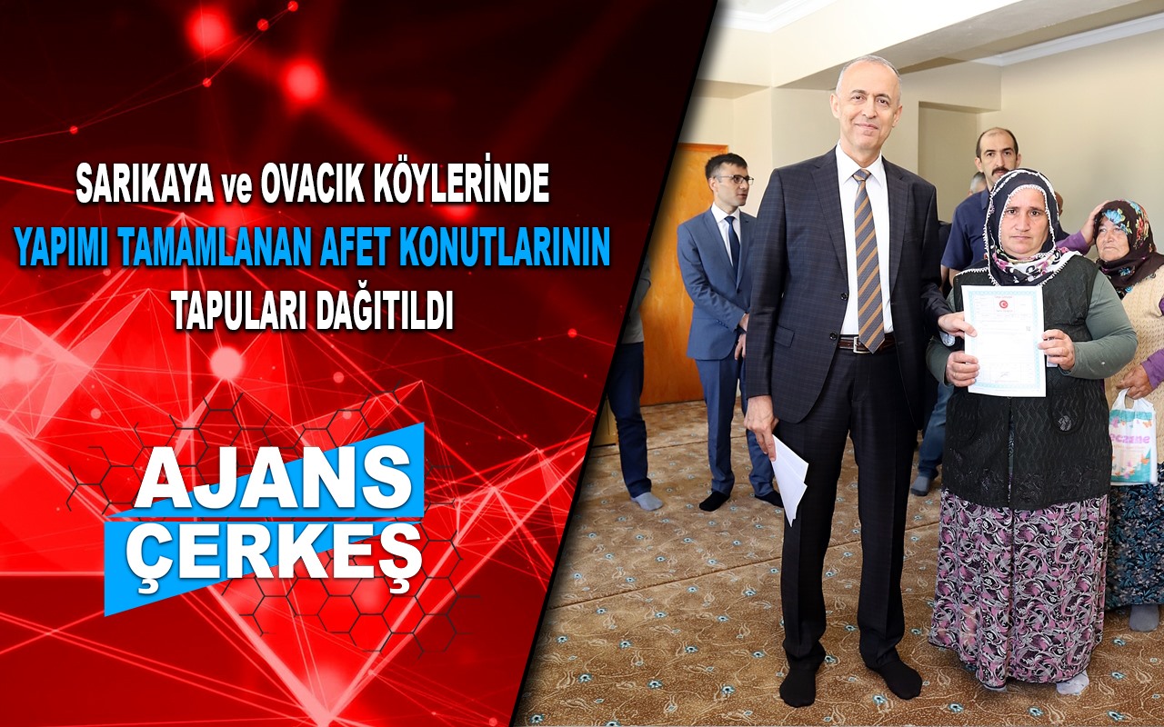 Afet Konutları Tapu Dağıtımı Yapıldı