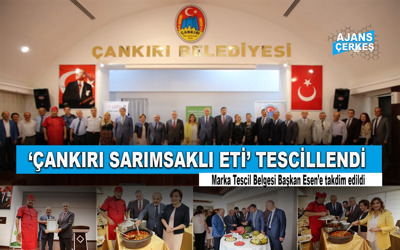 “Çankırı Sarımsaklı Et” Yemeği Coğrafi İşaret Tescil Belgesini Aldı