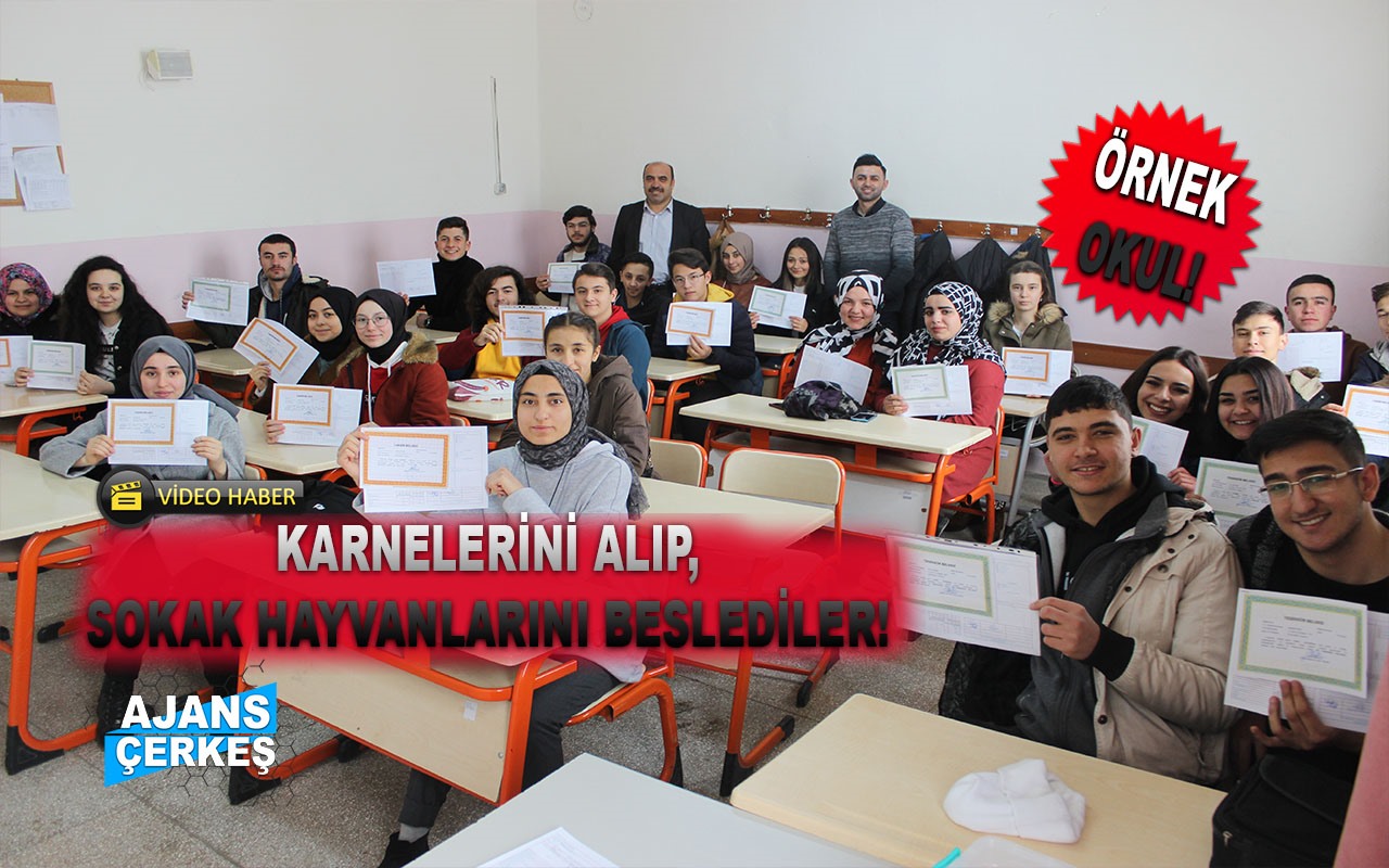 Çerkeş Anadolu Lisesi Öğrencilerinden Örnek Davranış