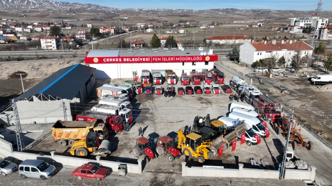 ÇERKEŞ BELEDİYESİ ARAÇ FİLOSU GÜÇLENİYOR