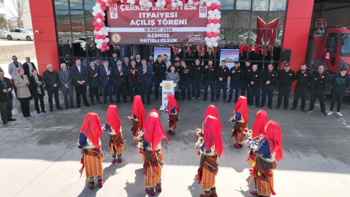 ÇERKEŞ BELEDİYESİ İTFAİYE HİZMET BİNASI AÇILIŞI YAPILDI