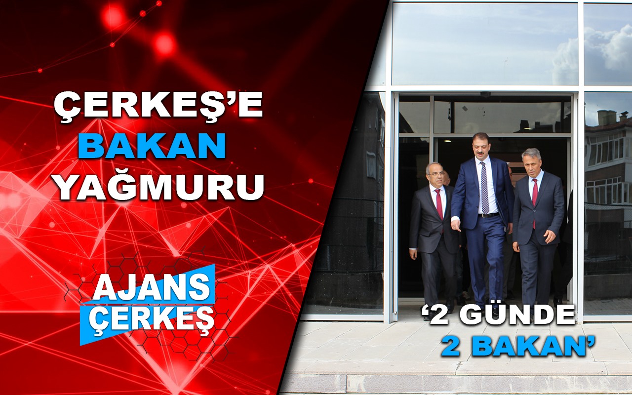 Çerkeş'e Bakan Yağmuru