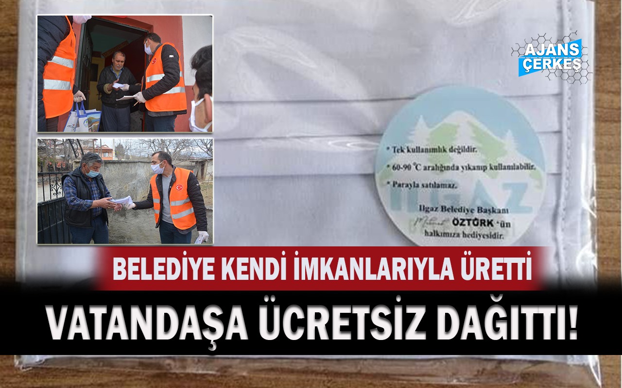 Ilgaz Belediyesi Vatandaşlara 20 Bin Maske Dağıttı