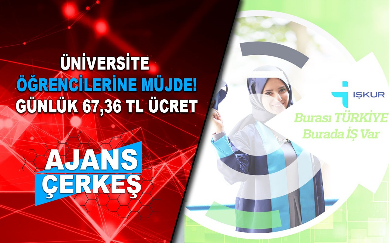 İŞKUR'dan Üniversite Öğrencilerine Destek!
ÜNİVERSİTE ÖĞRENCİLERİ İÇİN ‘SOSYAL ÇALIŞMA PROGRAMI'