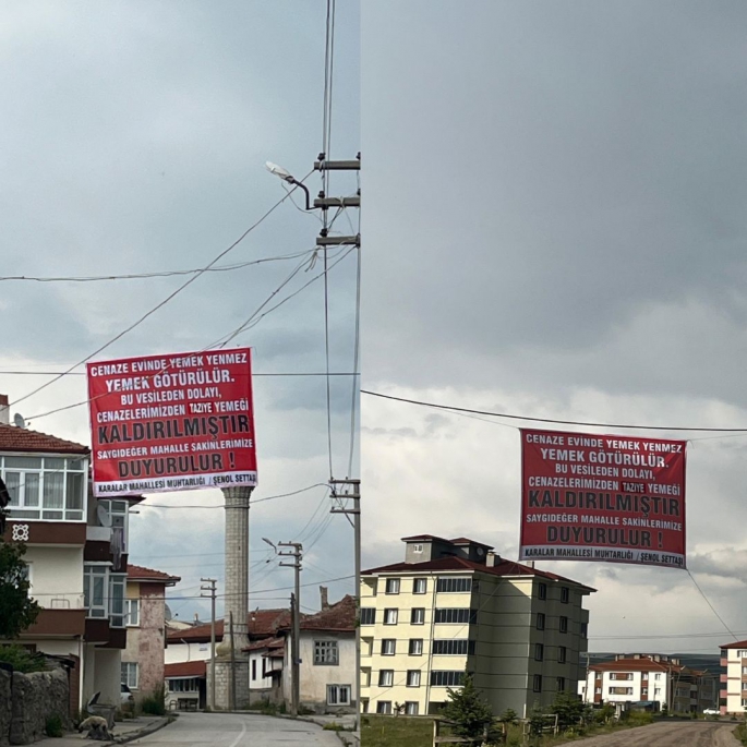 KARALAR MAHALLESİNDE TAZİYE YEMEĞİ KALDIRILDI