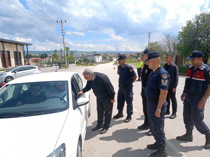 KAYMAKAM BULGURLU YOL DENETİMİNE KATILDI
