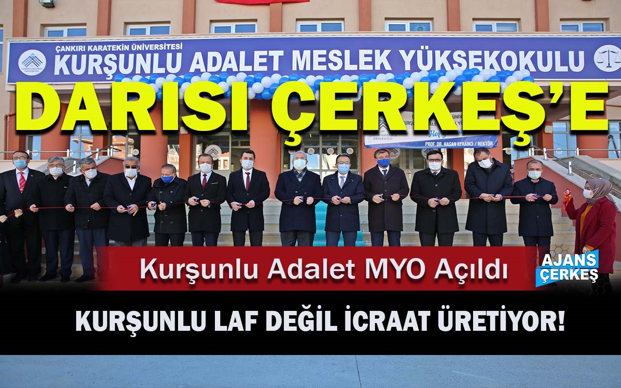 Kurşunlu Adalet Meslek Yüksek Okulu Açıldı!