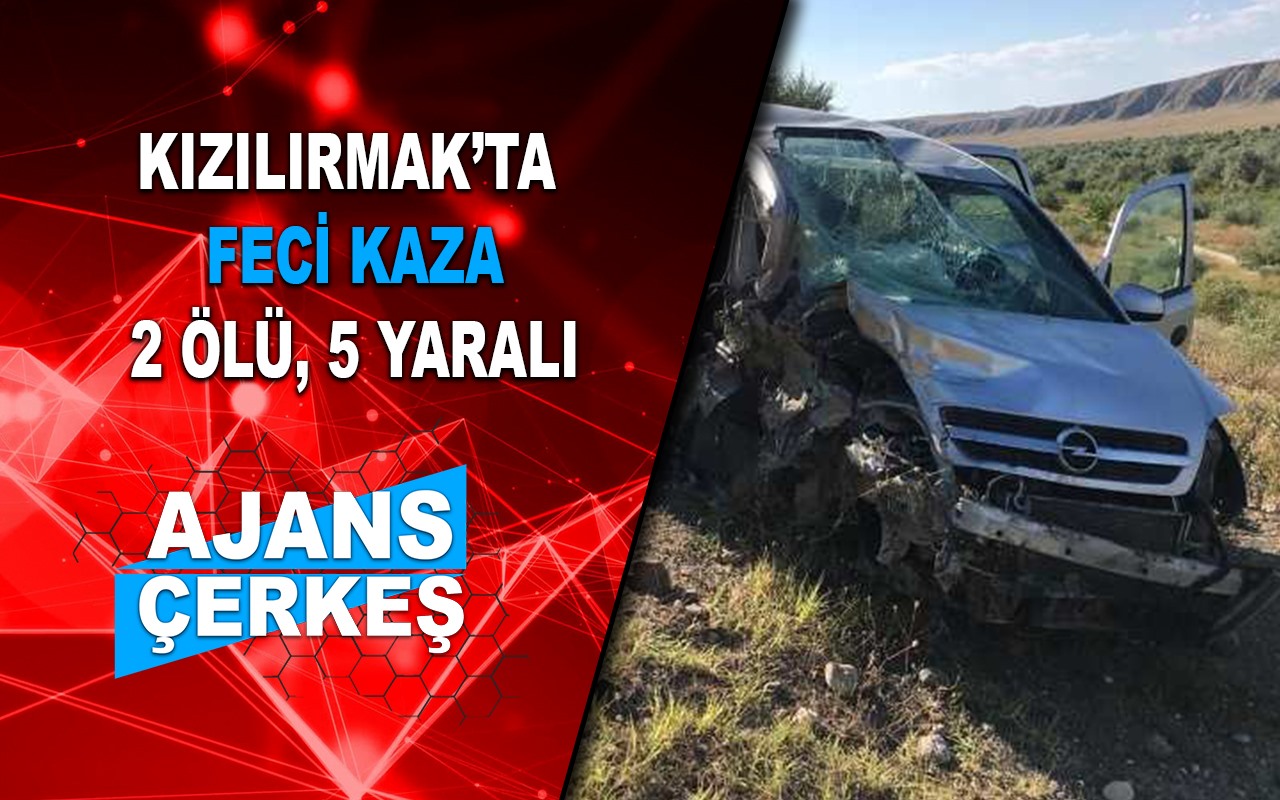 Otomobiller Kafa Kafaya Çarpıştı; 2 Ölü, 5 Yaralı