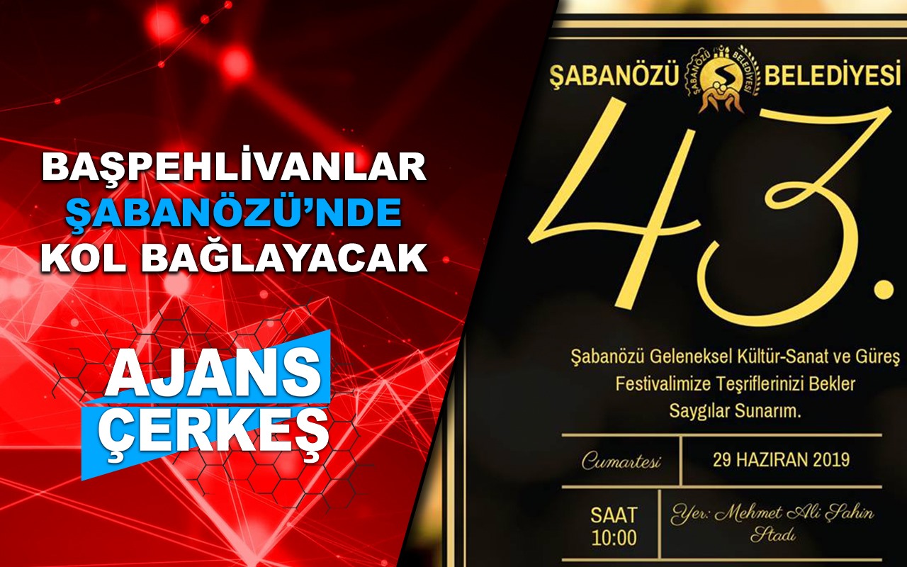 Şabanözü'nde 43. Kültür Sanat ve Güreş Festivali